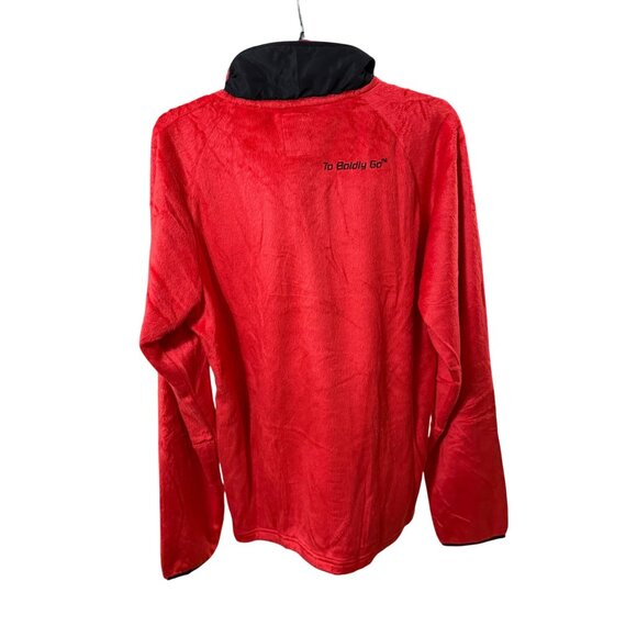 Star Trek Red Fleece Zip Jacket With Embroidered Logo Size L NWT - Picture 3 of 8